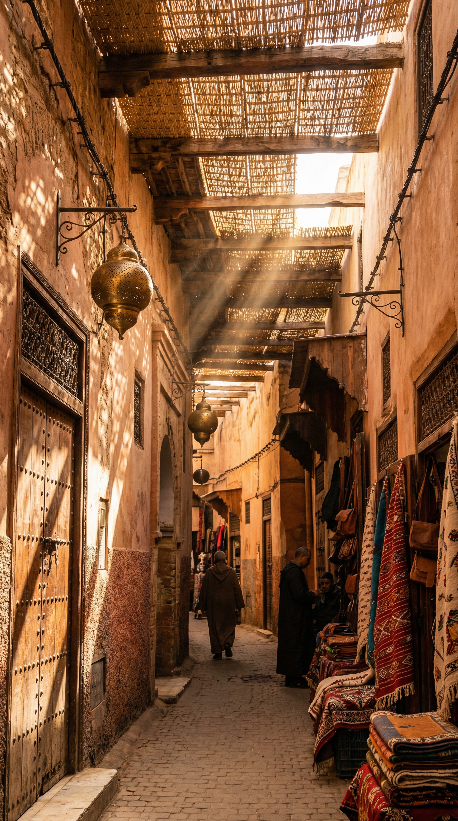 Atmospheric alley in Fez Medina